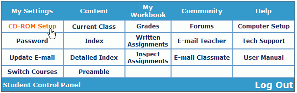 Student Control Panel