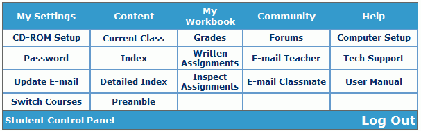 Student Control Panel