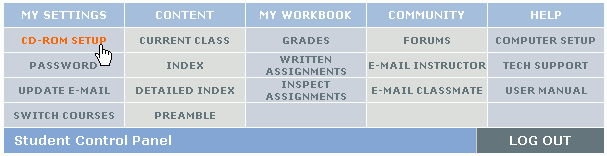 Student Control Panel