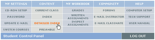 Student Control Panel