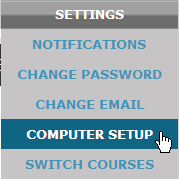 COMPUTER SETUP