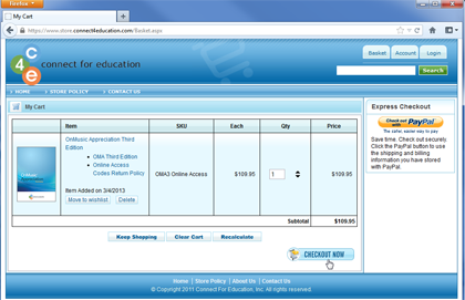 Click Checkout to fill in your Shipping and Billing information and complete the order