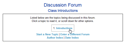 Topics in this Forum
