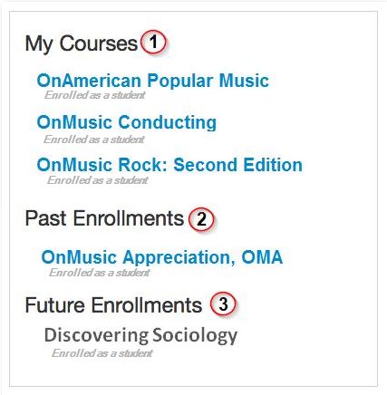 Courses List